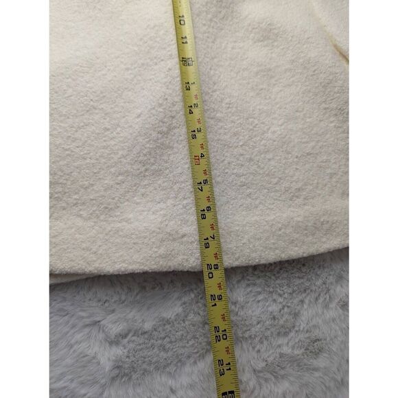 Zara Gold Tone Buttons Textured Weave Cream Oyster Cropped Blazer sz M Medium NW - Picture 12 of 12